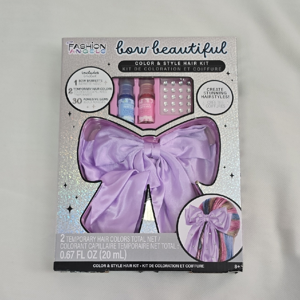 Fashion Angels Bow Beautiful Color & Style Hair Kit